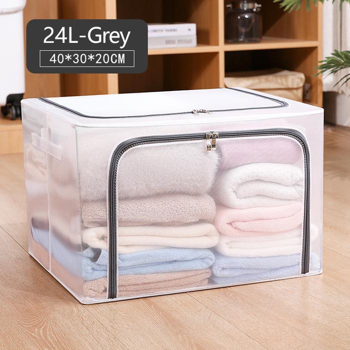 Storage Box Multifungsi Frame Baja Baju Penyimpanan tahan air 24L
