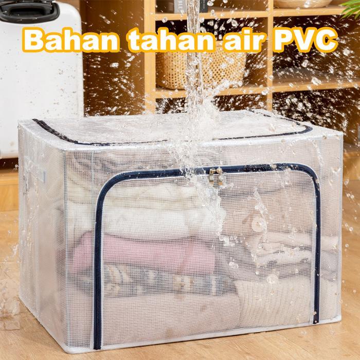 Storage Box Multifungsi Frame Baja Baju Penyimpanan tahan air 24L
