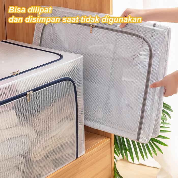 Storage Box Multifungsi Frame Baja Baju Penyimpanan tahan air 24L