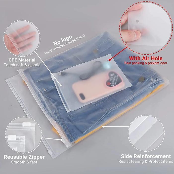 Zipper Zip Lock Pouch Storage Plastik Doff Wadah Tempat Penyimpanan Barang Multifungsi Serbaguna