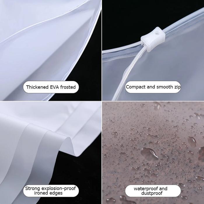 Zipper Zip Lock Pouch Storage Plastik Doff Wadah Tempat Penyimpanan Barang Multifungsi Serbaguna