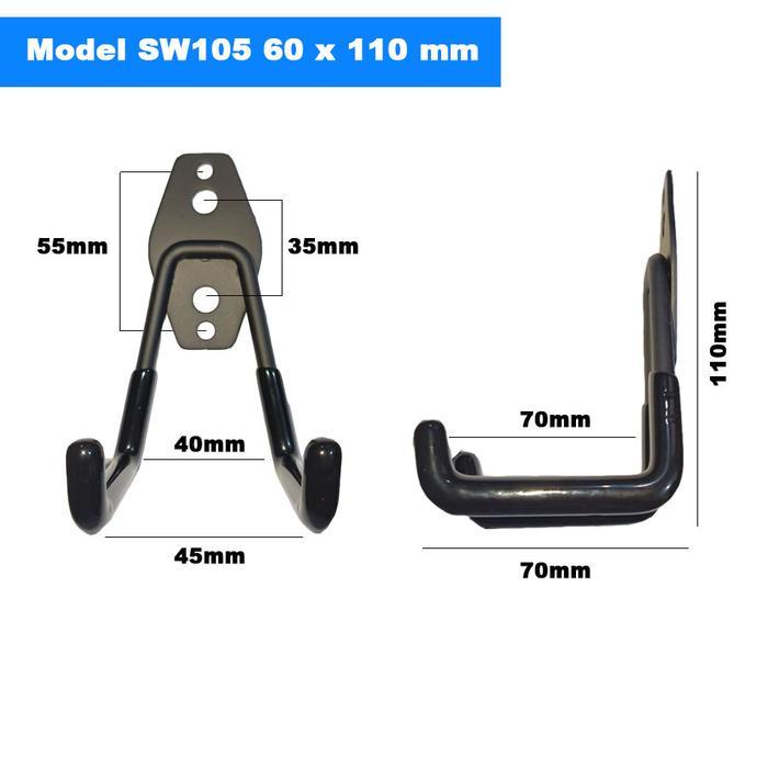 Gantungan Serbaguna - Gantungan Sepeda Dinding Multifungsi Wall Hook Storage