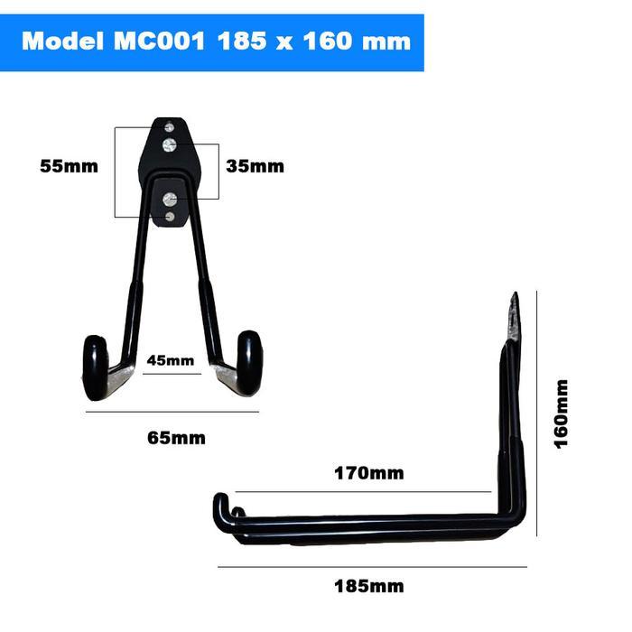 Gantungan Serbaguna - Gantungan Sepeda Dinding Multifungsi Wall Hook Storage