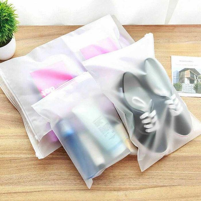 Zipper Zip Lock Pouch Storage Plastik Doff Wadah Tempat Penyimpanan Barang Multifungsi Serbaguna